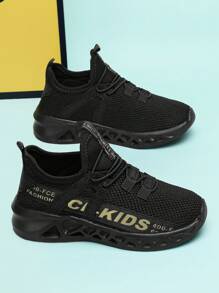 Simple Sports Style For Boys And Girls All Seasons Non-Slip Breathable Lightweight Comfortable Fashion Low-Top Children's Shoes Flat Shoes Casual Sports Shoes