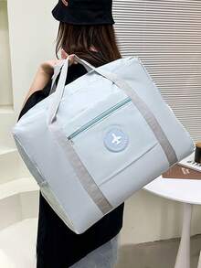 1个便携式旅行包，男女通用收纳袋，方便女士手提包，男士大容量旅行包，可折叠旅行行李包，搬家行李收纳包，便携式飞机包，衣物收纳袋，多功能大容量旅行包，个人物品运动健身包，防水周末旅行包，男女通用多功能旅行配件。 - 彩色 - 查看 1