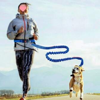 Running Dog Leash Waist Belt Hands-Free Dog Walking Leash Traction Rope, Convenient Dog Walking Accessory
