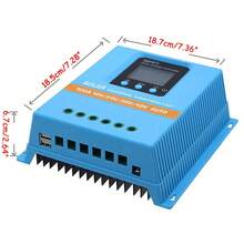 4800W MPPT Solar Charge Controller 100A/12V 24V 36V 48V USB Battery PV Regulator - Blue - View 8