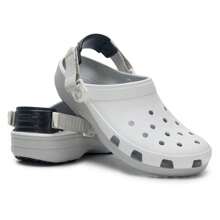 Crocs Zapatillas/sandalias tipo zuecos con diseño clásico de leopardo, cómodas, ligeras, adecuadas para uso diario, viajes al aire libre y ocio, artículo n.º 211287-100