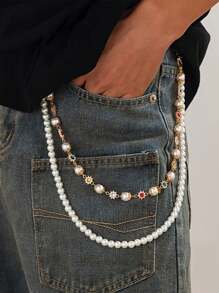 Sortierte Stile stilvolle Taillen-Accessoires, langer Schwert-Anhänger Hüftkette, mehrschichtige Metallinvintage-Körperkette, sexy Taillendekoration geeignet für verschiedene Anlässe, schöne, vielseitige Lässig Kleidung