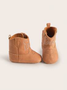 Spring And Autumn Little Leather Shoes, Infant Princess Shoes, Female Infant 0-1 Year Old Soft Soled Non Slip Shoes, 6 To 12 Months Old Newborns' Walking Shoes