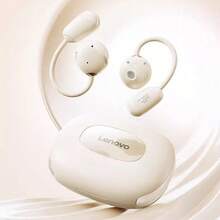 Lenovo EA370掛耳式藍牙耳機無線 遊戲低延遲 蘋果安卓通用 長續航高音質 運動防掉耳麥 - 月岩白 - 查看 2