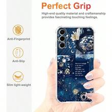 Vintage Celestial Sun Moon Star Collage Phone Case For  Galaxy S25Aesthetic Space Constellation Pattern  Soft TPU Bumper Case For Galaxy S2501 - VintageCelestialSunMoonStar - View 4