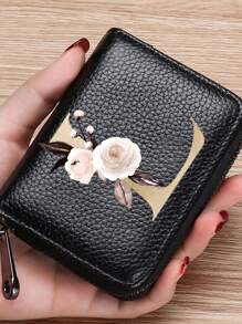 PU Leather Letter A-Z Printing Accordion Zipper Card Holder Women Men Wallet Card Holder Coin Purse Credit Card Holder Men Wallet Gift Men Women Wallet Mini Wallet Coin Purse Card Holder Wallet For Women Money Wallet Purse Wallet Card Wallet