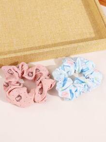Sanrio 2pcs Sanrio Hello Kitty Hairband, Cute Pink Hairband With Cute Cat Pattern - Cute Minimalist Hairband For Women, Elastic Hairband With Cherry Print, Perfect For Ponytails And Buns - Perfect Gift - Hair Accessories, Ponytails, Hairbands, Hair Ropes, Versatile Hair Accessories | Back To School Gifts, Hair Tie, Hair Accessory ,Hair Accessories, Scrunchy Hair Ties