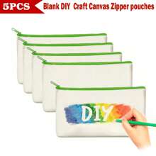 40/20/10/5pcs Set Blank Canvas Tote Bags, Digital Printing Craft DIY Handmade Gift Bag Multipurpose Set, Portable Cosmetic Bag/Toiletry Kit Travel Makeup Set, Express Love & Gratitude Gift Packtravel Essentials For Vacation Summer Holiday Back To School School Stuff Bag For School Travel Bag For Women Makeup Bag For Travel