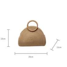1 túi xách Niche Design, Túi Tote dệt mới 2025 dành cho nữ, Phổ biến trong năm nay, Túi xách thời trang thường ngày đa năng - Cà phê nâu - Xem 6