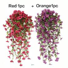 2pcs UV-Resistant Daisy Hanging Flowers - Realistic Artificial Flower Decor For Indoor And Outdoor, Perfect For Porch, Window, Yard - Easy Maintenance