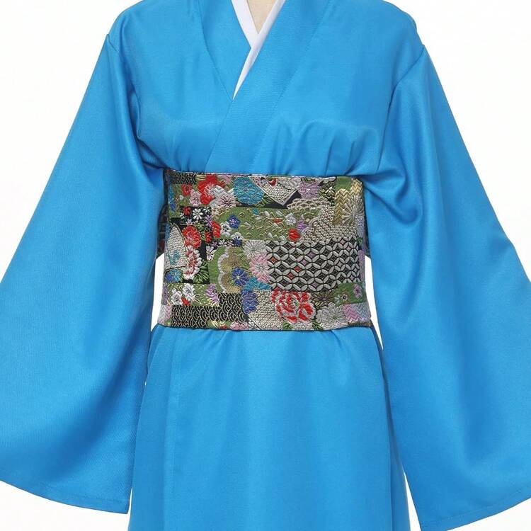 CAMDOM Japanese Traditional Kimono Pre-Tied Bow Sakura Obi Belt Sash Yukata Robe Accessories - 弓17 - 查看 11