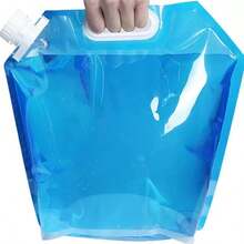 8L Outdoor Water Bag With Faucet, Large Capacity Portable Collapsible Plastic Water Container For Camping And Travel - Multicolor - View 4