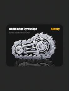 1 件锌合金，EDC 玩具，采用独特的不锈钢链条设计和光滑轴承，用于集中注意力、缓解压力、冥想的烦躁玩具 - 紧凑型新奇礼物 - 彩色 - 查看 8