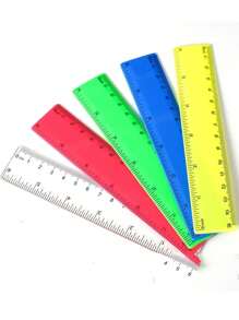 Righello in plastica da 6 pollici con marcature precise - Strumento di misurazione di alta qualità adatto per scuole, uffici, hobby e progetti artistici