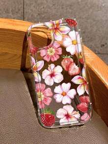 Funda para teléfono (1 unidad) con estampado floral, transparente, fabricada en TPU suave y resistente a caídas. Compatible con phone 16/11/12/13/14/15/15 Pro/15 Plus/15 Pro Max/X/XS Max/11 Pro/12 Pro/13 Pro/14 Pro/11 Pro Max/12 Pro Max/13 Pro Max/14 Pro/14 Plus/ - Multicolor 2 - Ver 5