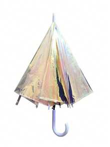 Stained Glass Transparent Umbrella Romantic Poetry Manual Folding Umbrella Princess Umbrella Easy To Carry Birthday Gift Christmas Gift Free Creation Windproof Rain Proof