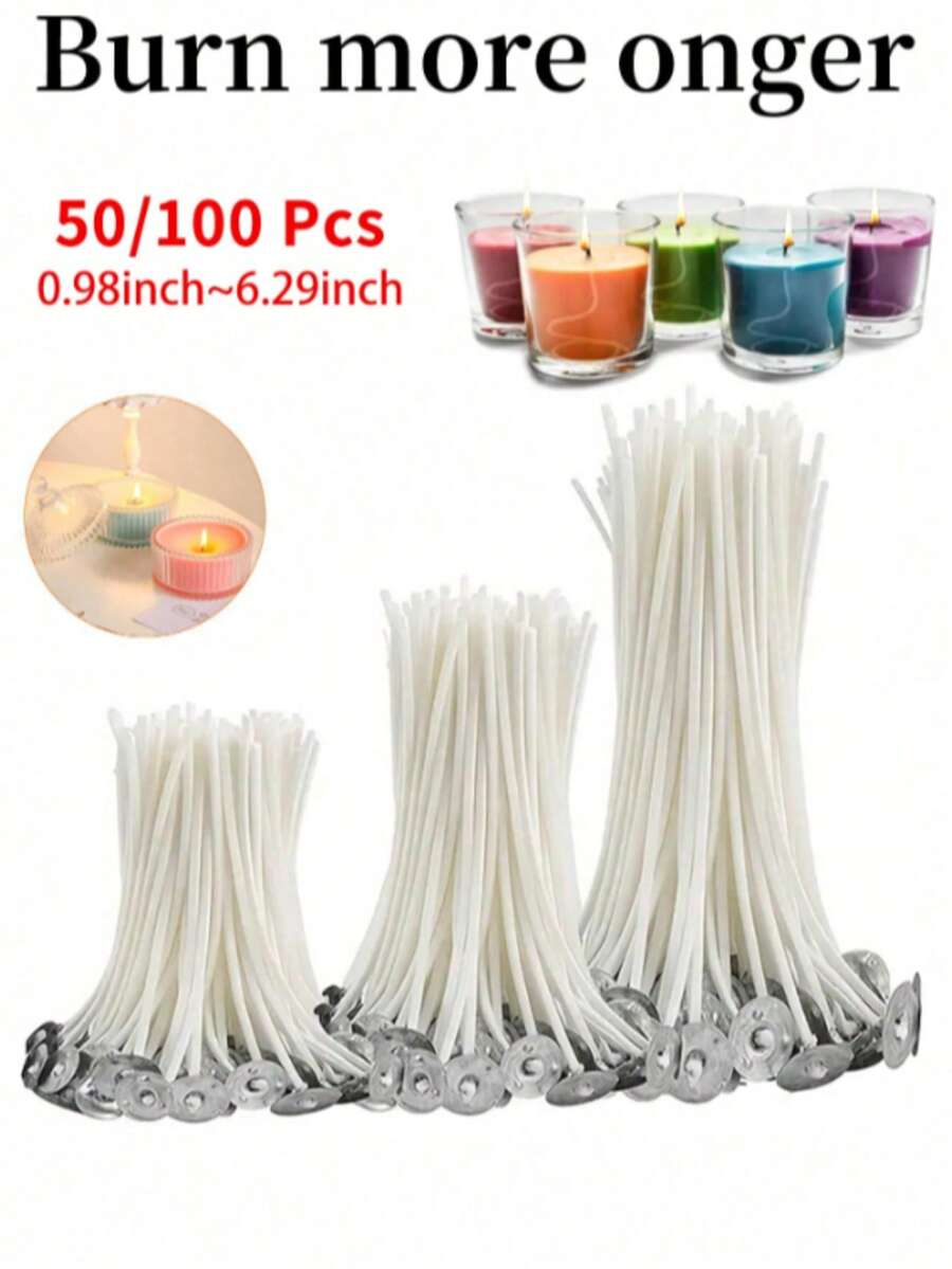 10/30/50/100pcs 9cm/16cm Candle Wicks For DIY Candle Making