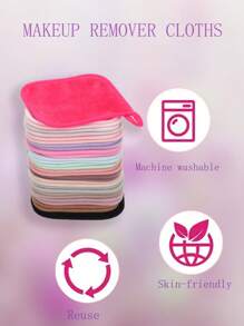5/10/20 pezzi Panni struccanti riutilizzabili, salviette detergenti per il viso lavabili in lavatrice adatte a tutti i tipi di pelle, trucco, economiche, decorazione camera, toeletta, viaggio, camera da letto, accessori trucco, cuscinetto, applicatore trucco, cuscinetto cipria, spugnetta trucco