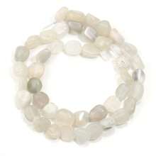 Aproximadamente 45 piezas de cuentas de piedra ovaladas asimétricas naturales surtidas, cuentas sueltas de cristal de ágata vintage de estilo informal para hacer joyas, pulseras, collares, colgantes y decoración