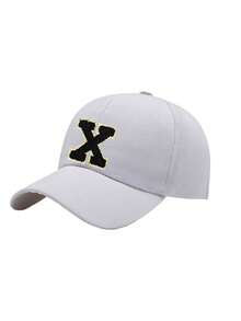 1 PC Solid White Baseball Cap With Letter Decor For 8-16 Years Old Boys/Girls, Classic Children Snapback Hat Daily Casual Wear - White - View 9