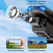 TOKQI E99/K3 Foldable Drone With 480P Dual Cameras, Altitude Hold, 360° Flip, Remote Control - Ideal For Beginners, USB Charging, Suitable For Outdoor Use - Great Gift, 4-Axis Quadcopter For Indoor And Outdoor