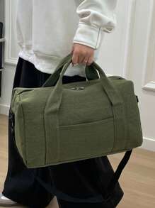1pc Men's Tote Bag, Large Capacity Shoulder Bag, Suitable For Short Trips And Business Travel Holiday Essentials