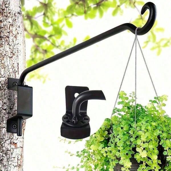 Drehbarer Wandhaken für Outdoor, Gartenbalkon Hängekorbhalter Pflanzenständer