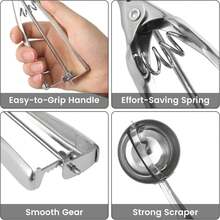 3 件套冰淇淋勺套装，优质饼干勺，小/中/大不锈钢勺，带扳机释放功能的专业冰淇淋勺，适用于烘焙、饼干、水果和冰淇淋