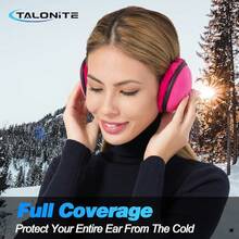 Foldable Fleece Ear Warmers For Outdoor Skiing - B-black+Hot Pink - View 8