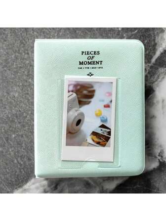 1-Pack 64 Pocket Photo Album - Instant Camera Storage For 3" Instant Photos, Stamps And Cards, Compatible With Fujifilm Mini 12/11/9 Cameras - Album Collection - Travel Memory Treasure - Scrapbook Essential - Gift Card Storage - Wedding Gift Wrapping
