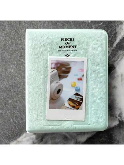 1-Pack 64 Pocket Photo Album - Instant Camera Storage For 3" Instant Photos, Stamps And Cards, Compatible With Fujifilm Mini 12/11/9 Cameras - Album Collection - Travel Memory Treasure - Scrapbook Essential - Gift Card Storage - Wedding Gift Wrapping