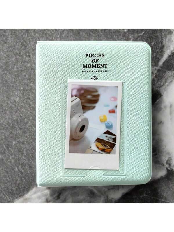 1-Pack 64 Pocket Photo Album - Instant Camera Storage For 3" Instant Photos, Stamps And Cards, Compatible With Fujifilm Mini 12/11/9 Cameras - Album Collection - Travel Memory Treasure - Scrapbook Essential - Gift Card Storage - Wedding Gift Wrapping