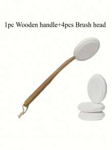 Back Applicator, For Elderly, Women, Moisturizing, Sunscreen, Skin Cream Applicator Brush, Wooden Handle, Bath Brush Head, Lotion Spreader,Bag,Organizer,Storage,Hair Clips