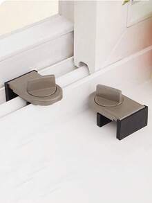 1pc Aluminum Alloy Window Lock, Child Protection Anti-Fall Lock For High-Rise Buildings, With Anti-Pinch, Anti-Theft, Anti-Fall Lock Features - Multicolor - View 11