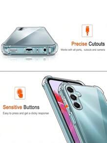 3 Piezas de protector de pantalla de vidrio templado transparente HD 9H + 1 Pieza de funda de teléfono transparente a prueba de golpes con protección para la lente de la cámara compatible con iPhone 16 Pro Max/Galaxy S25 Ultra//Redmi. Anti-golpes y anti-caídas, sin burbujas, tacto suave, resistente a arañazos, libre de polvo, resistente al agua, resistente a huellas dactilares y compatible con la cámara.
