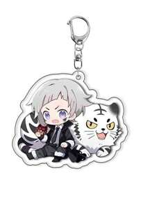 bandai Accesorio de anime Llavero acrílico de anime - Bungou Stray Dogs Lindo colgante de estilo Y2K de dibujos animados, adecuado para bolsos y llaves, regalo perfecto para fans, accesorios de cosplay, llavero de coche, bolso, mochila, pequeña joya, accesorios, regalos creativos, regalos de estudiante, accesorios de coche, colgante de bolso, accesorios escolares