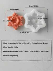 3 件圣诞雪花硅胶蜡烛模具 - 六角形可重复使用蜡烛硅胶模具、树脂工艺品、石膏、蜡 - 节日家居装饰、节日派对用品、DIY 礼品创意、工艺品、六角模具、装饰蜡烛、手工装饰品