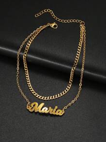1 Stück personalisiertes, individuell bedrucktes 18K Edelstahl Fußkettchen für Frauen, zierlicher Schmuck für Sommer, Strand und Alltag, Geburtstagsgeschenk, Jahrestag, Muttertag, Valentinstag, Weihnachten, Thanksgiving Geschenk für Mutter, Schwester, Freundin, gute Freundin, Lehrerin