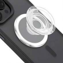 Magsafe Magnetic Phone Grip Compatible With Magsafe Collapsible Mobile Phone Stand Holder For Smartphone Tablet Cell Phone Accessory - Clear Compatible With IPhone, Android Phone, Gift For Birthday, Family, Friends Phone Holder Phone Accessories - Black - View 3