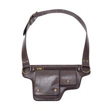 Punk Style Vintage PU Leather Waist Bag - Fanny Pack For Outdoor Sport And Travel, Retro Inspired Bag For Women, Western Purse For Women, Bohemia Style Bag For Women, Perfect For Rodeo Occasion - Coffee Brown - View 3