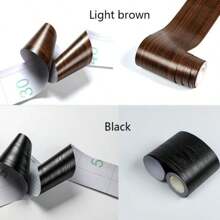 1 rouleau de ruban adhésif imitation bois à forte adhérence, ruban autoadhésif imperméable anti-moisissure pour réparation de meubles et de sols, ruban de réparation de grain de bois, ruban de couleur bois autoadhésif pour tables, chaises, plinthes, portes, fenêtres, sols, artisanat et DIY.