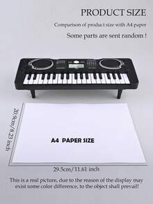 Đồ chơi đàn piano điện tử 37 phím, đàn piano mô phỏng đa chức năng, nhạc cụ hai chế độ, trò chơi giáo dục và tương tác, quà tặng cho bé trai và bé gái, phụ kiện ngẫu nhiên đi kèm, không bao gồm pin. - Nhiều màu - Xem 11