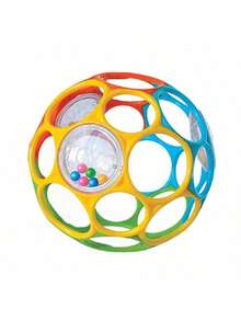 Soft Baby Rattle Grab Ball With Bell, Early Education Sensory Toy (Random Color) - Multicolor - View 8