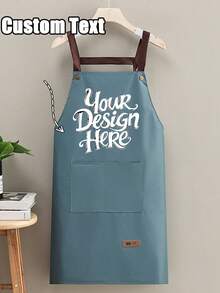 1 szt. Dostosowane nadruki Fartuchy pyłoszczelne, 2-kieszeniowe szybkoschnące fartuchy do domu, Dostosowany kuchenny fartuch kuchenny - Spersonalizowane Nordic Home Bezrękawniki kuchenne Męskie i damskie domowe ubrania robocze, Spersonalizowany niestandardowy fartuch fryzjerski