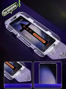 2 Stücke HD staubfreie Installations-Hartglasschutzfolie, explosionsgeschützt und kratzfest, kompatibel mit Samsung Galaxy S25 S24 A56 A36 A16 A26/Redmi Note 14 13 Pro 4g 5g/kompatibel mit Xiaomi Poco/kompatibel mit iPhone 17 Serie, 9H Härte, keine Blasen, automatische Haftung, einfache Installation, Handy Schutzfolie