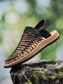 Men's Casual Colorblock Outdoor Sandals For Daily Wear & Sports