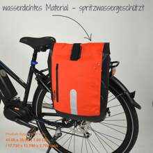Waterproof Outdoor Gear 23L Bike Pannier Bag - Durable Travel Bag With Reflective  Features For Ultimate Protection