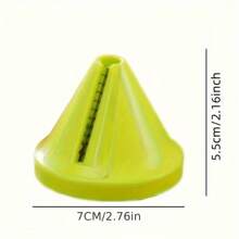 1pc Multi-Functional Vegetable Peeler & Grater - Creative Cone-Shaped Design,Plastic, Ergonomic, Durable - For Thin Strips, Carrots, Cucumbers & More