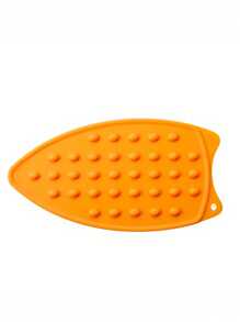 1pc Silicone Hot Pot Mat, Solid Color Heat-Resistant Foldable Waterproof Non-Slip Silicone Placemat