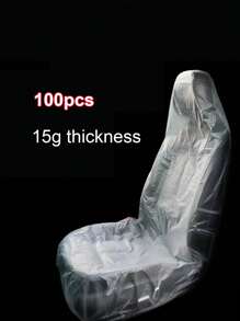 100-Pack Disposable Car Seat Covers – Universal Size Waterproof Dustproof Seat Protectors For Cars Trucks SUVs , Reusable Or Disposable Use, Prevent Oil Stains Rust Dirt Damage, Ideal For Auto Repair Shops Beauty Salons And Home Garages, Easy Fit Quick Install Tear-Off Design